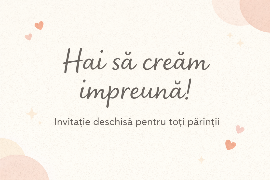 Hai să creăm împreună! Invitație deschisă pentru toți părinții din comunitatea Aris Kids