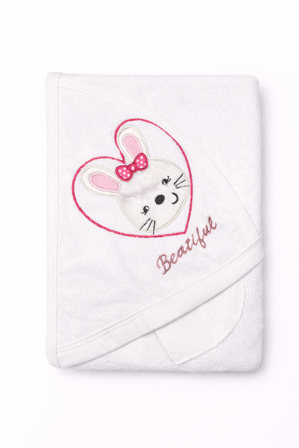 Set Prosop de Baie cu Glugă pentru Copii - Iepuraș