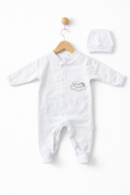 Set Salopetă și Căciuliță Unisex - Multicolor Bebe Nuage - 62 cm