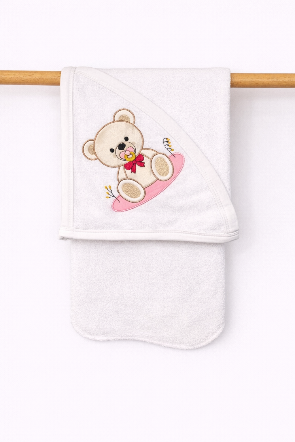 Set Prosop de Baie cu Glugă pentru Copii - Ursuleț
