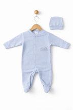 Set Salopetă și Căciuliță Unisex - Multicolor Bebe Nuage - 62 cm