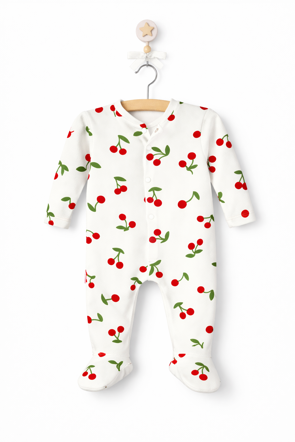 Salopetă Bebe 1-9 luni, cu Cirese - Bumbac 100%