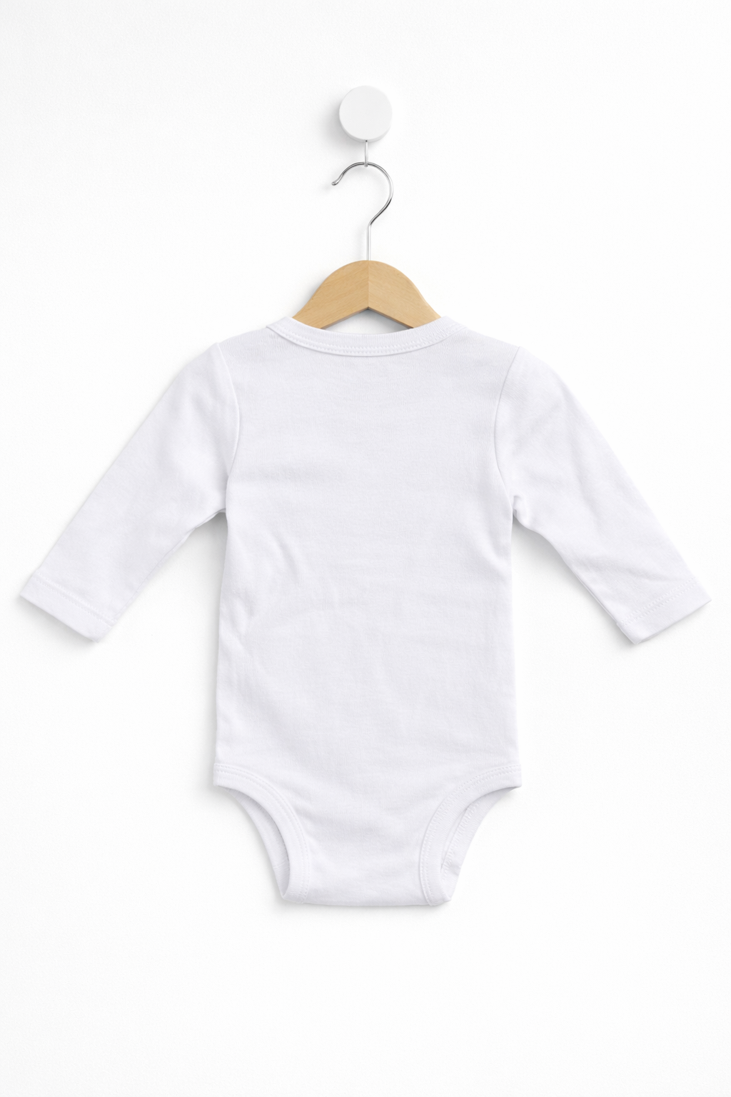 Body Premium cu Mâneci Lungi - Alb
