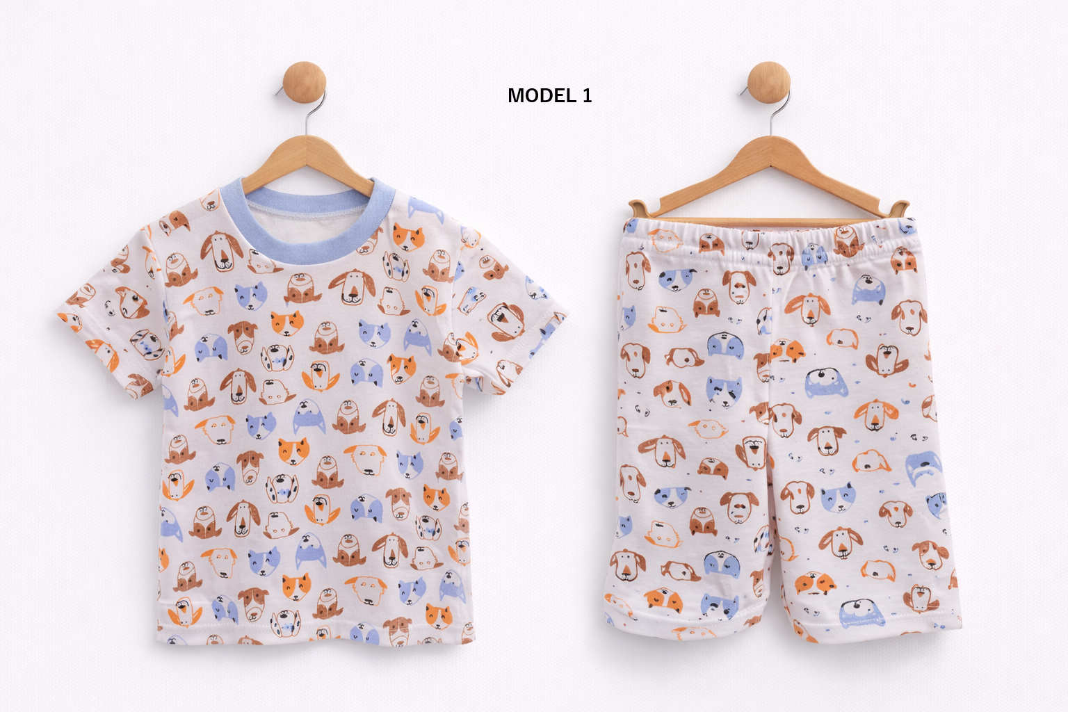 Pijamale de Vara 100%Bumbac -  Fabricat in Romania - 6 luni - 3 ani