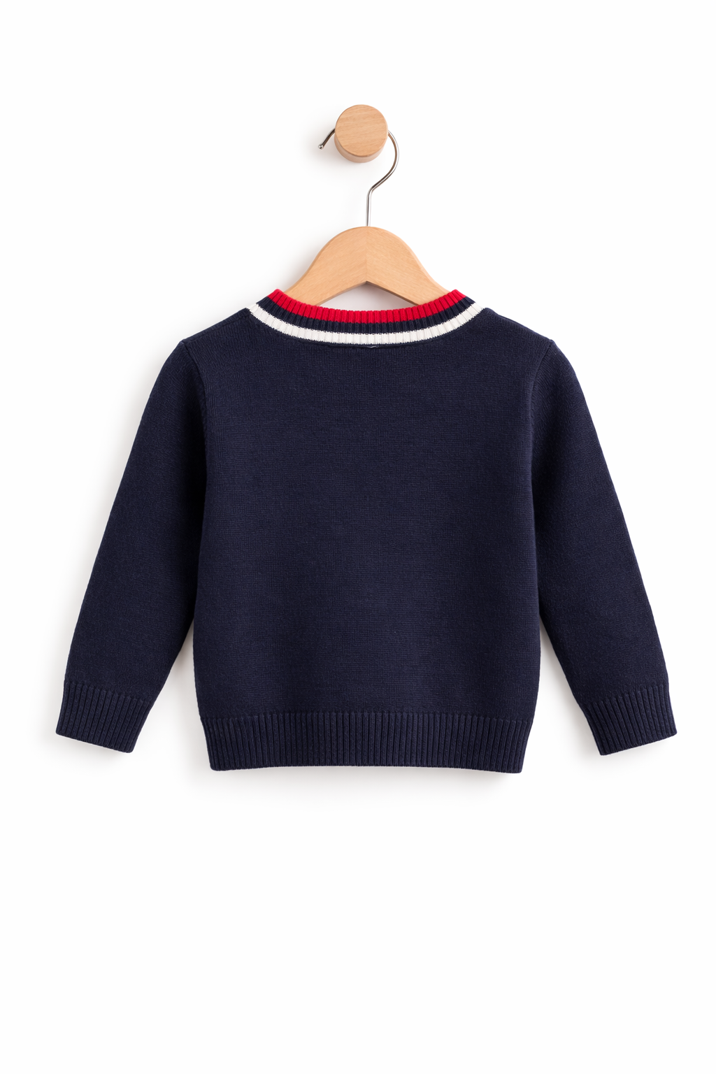 Pulover Premium cu Aplicație Ursuleț - Blue-Navy 80 cm - 120 cm