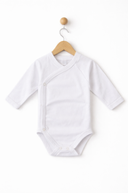 Body ROMANIA Kimono Premium pentru Nou-Născuți - Alb 62 cm -74 cm