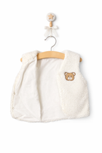 Vestută cocolino pufoasă pentru bebelusi 0-12 luni – model Ursulet