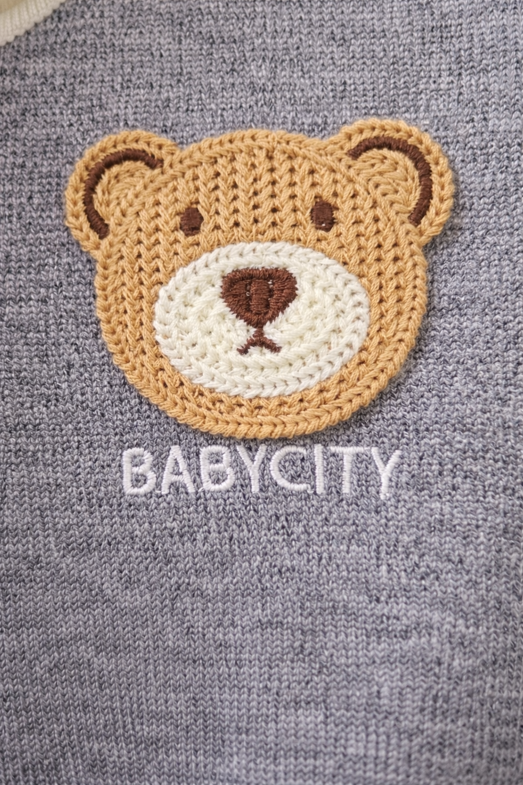 A. Set PREMIUM 2 Piese GRI cu Ursuleț – Băieți