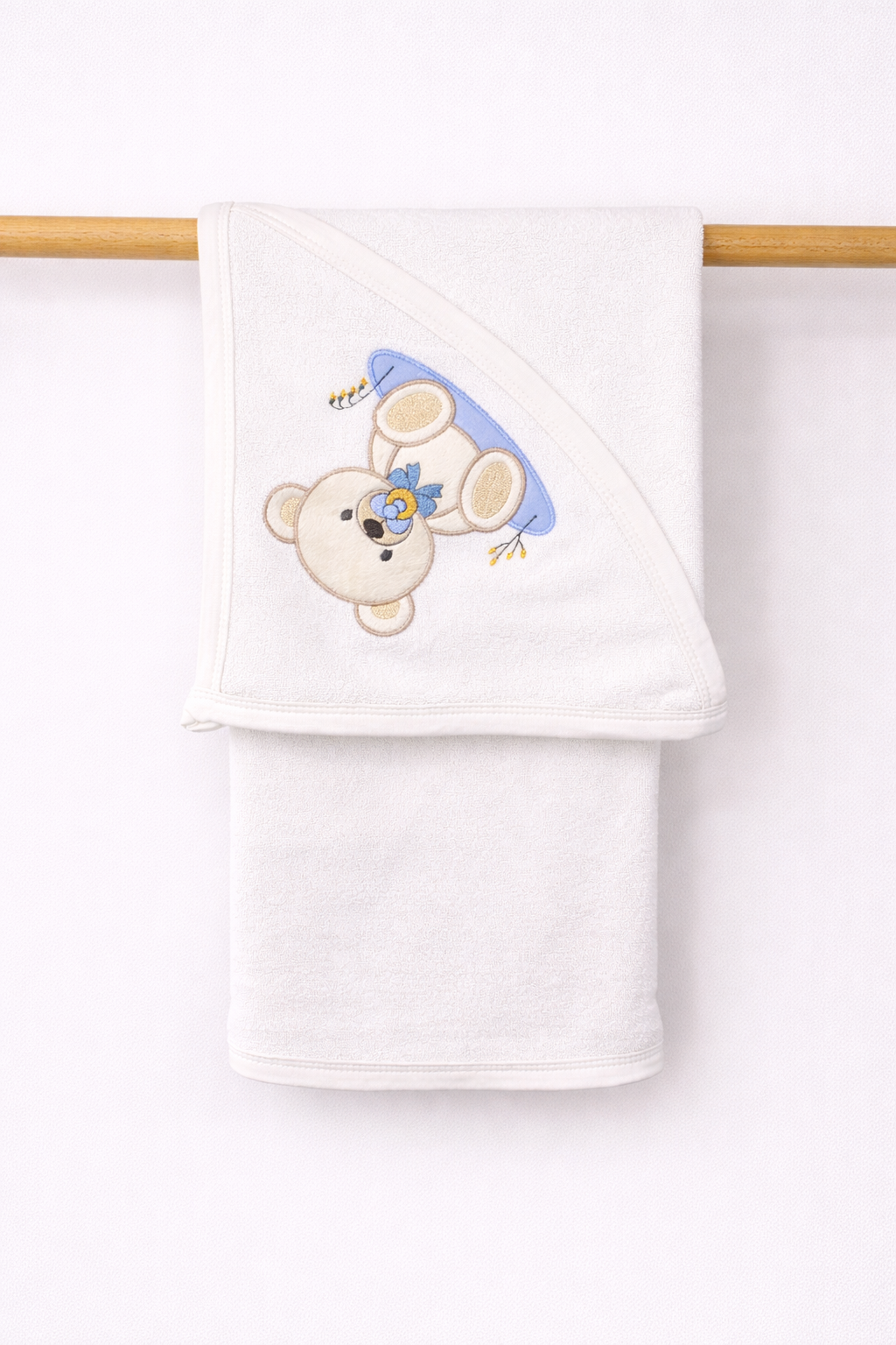 Set Prosop de Baie cu Glugă pentru Copii - Ursuleț