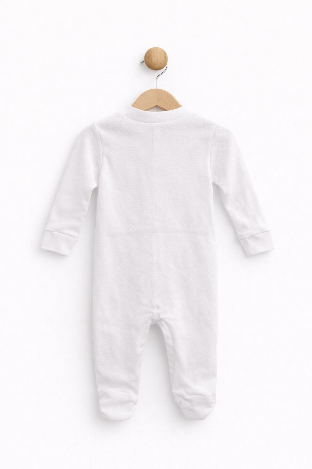 Salopeta Alba Nou-Nascuti 100% Bumbac - Fabricata in Romania