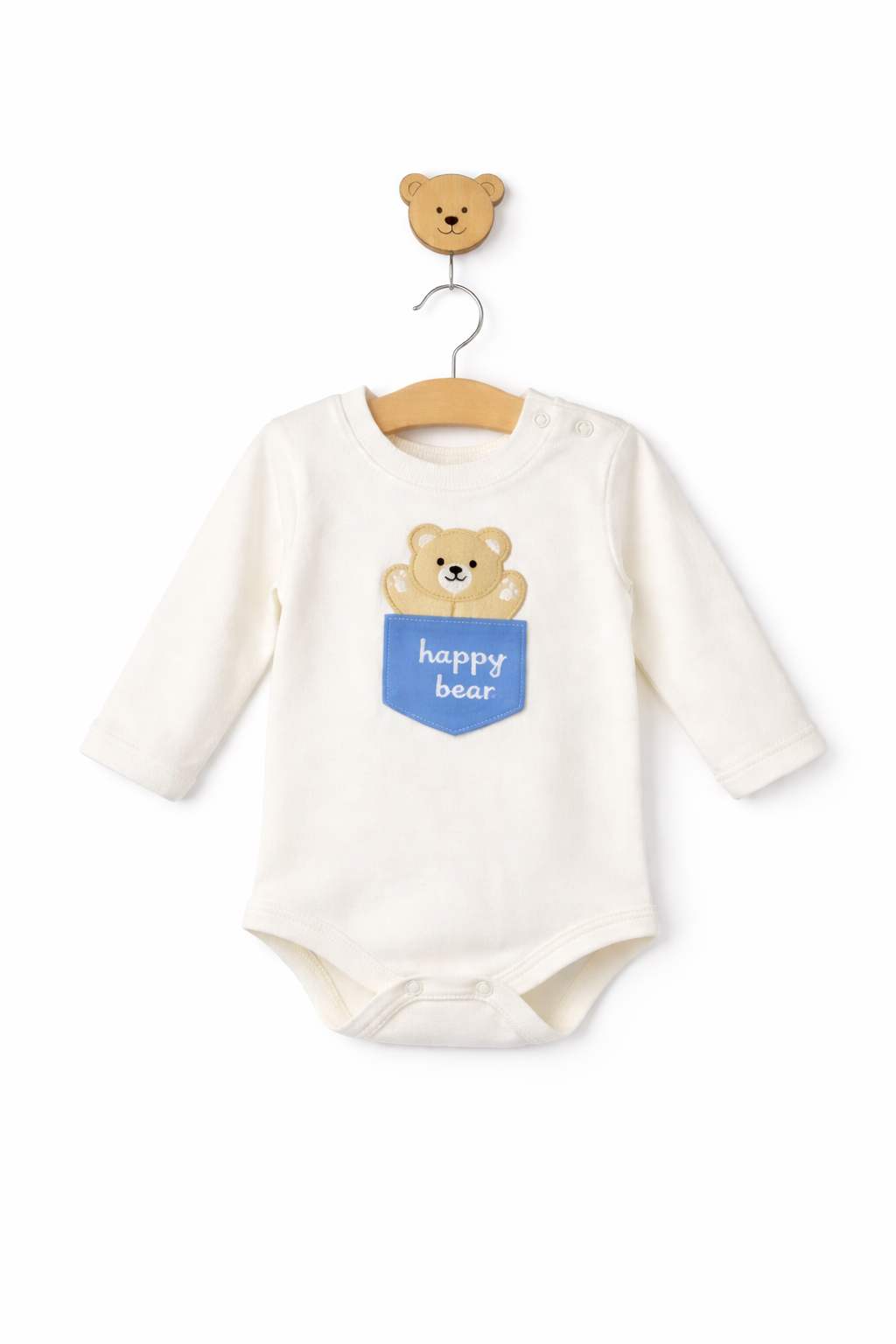 Set 3 piese pentru bebelusi - happy bear- 0-12 luni