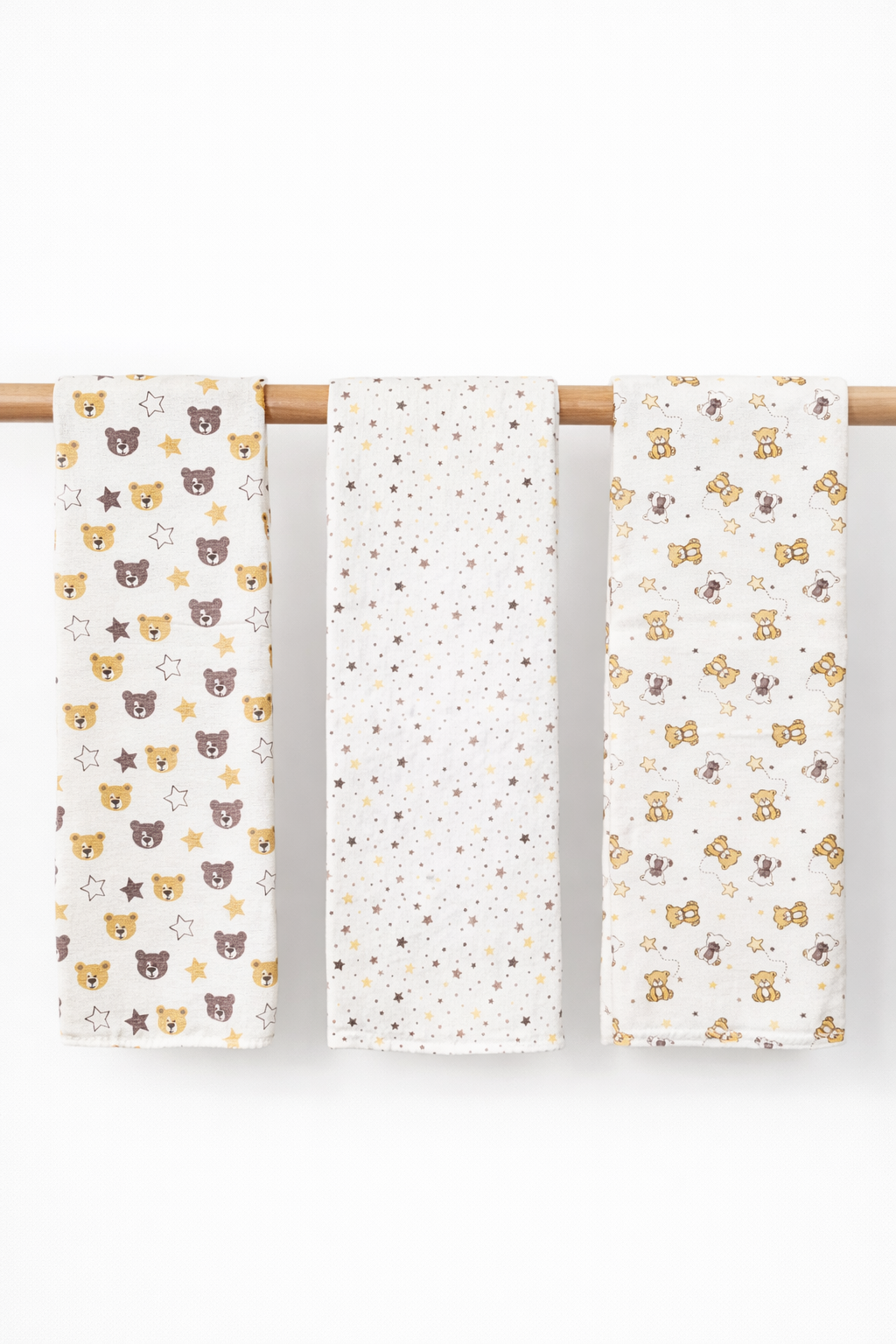 Set 3 Museline 80x80 cm 100% Bumbac