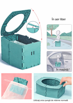 Olița Portabilă Pliabilă pentru Copii +12 luni  - Verde Mentă