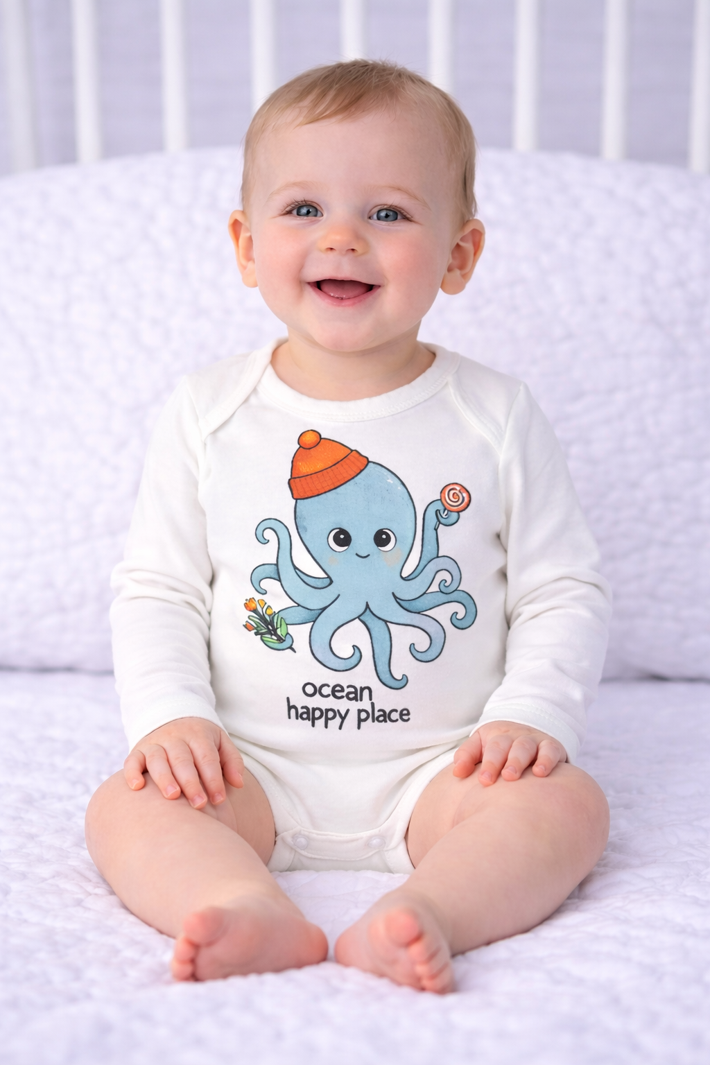 Body Bebe 0-18 luni Bumbac 100% - Ocean Happy Place