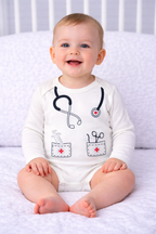 Body Bebe 3-18 luni ,Micutul Doctoras- Bumbac 100%