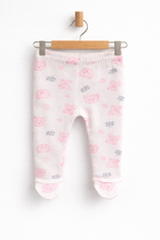 Set 5 Piese Nou Nascuti - Bluzita, Pantaloni, Manusi, Caciulita, Bavetica 50 cm - 62 cm