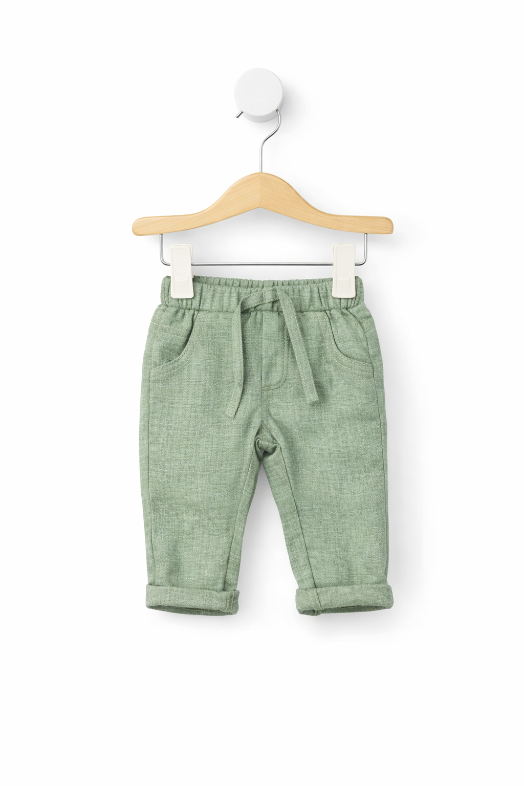 Costum Elegant Nobless - Verde Salvie cu Papion