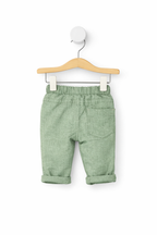Costum Elegant Nobless - Verde Salvie cu Papion