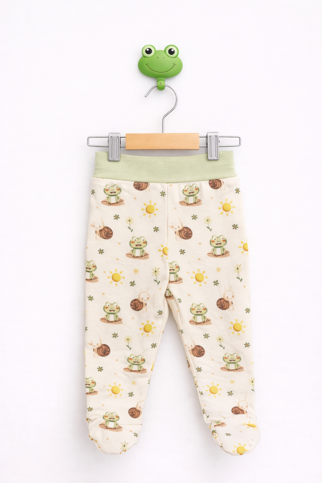 Set 5 piese pentru bebeluși 0-3 luni - 100% Bumbac - Crem