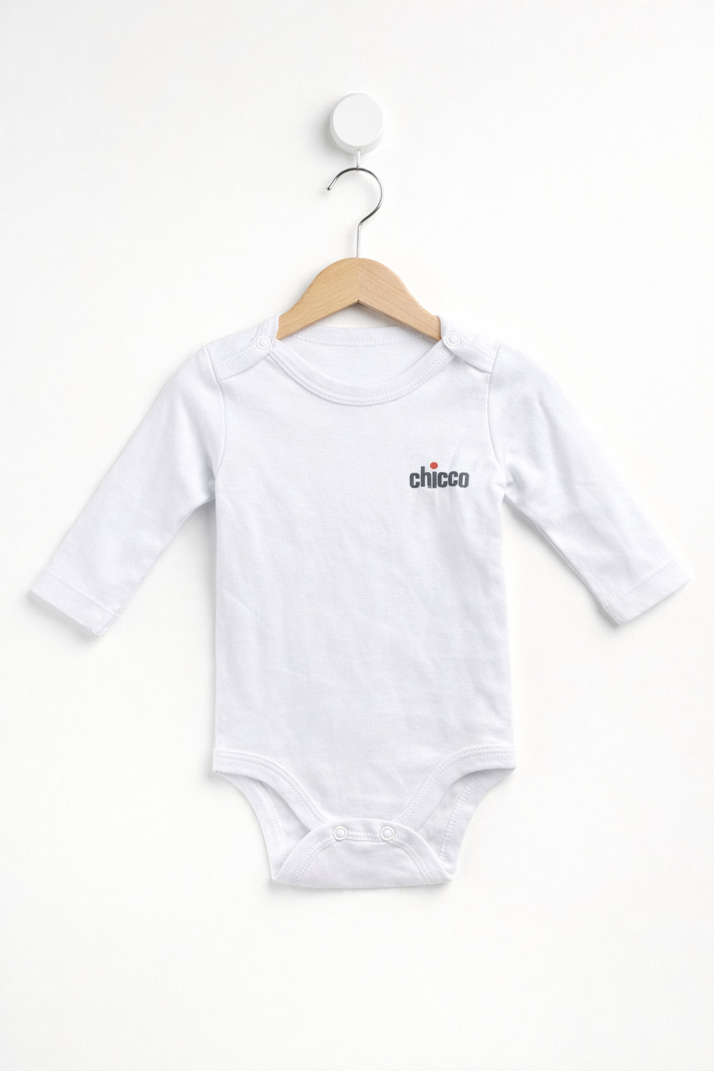 Body Premium cu Mâneci Lungi - Alb