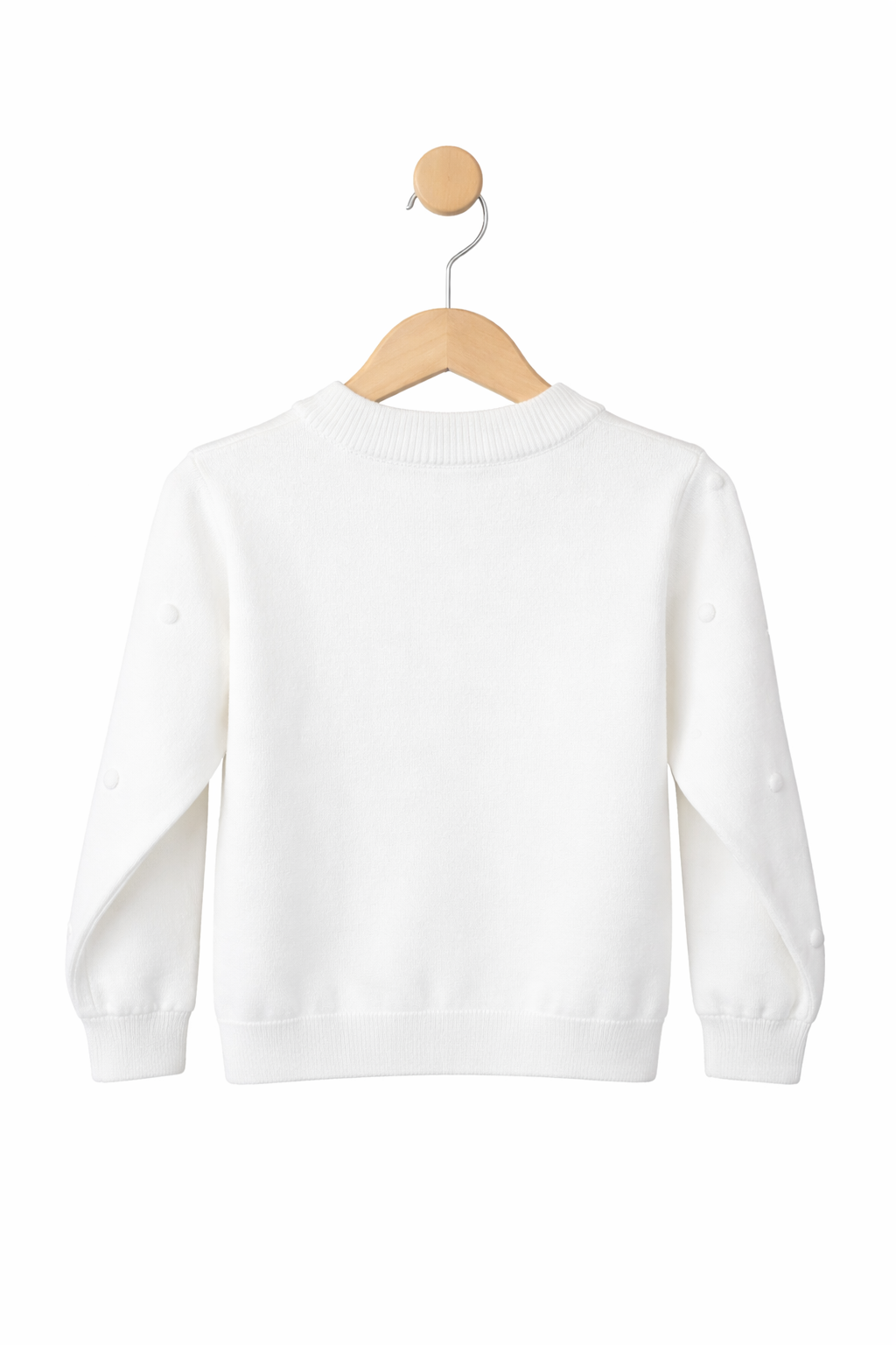 Cardigan Premium cu Flori 3D Colorate - Alb