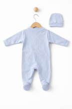 Set Salopetă și Căciuliță Unisex - Multicolor Bebe Nuage - 62 cm