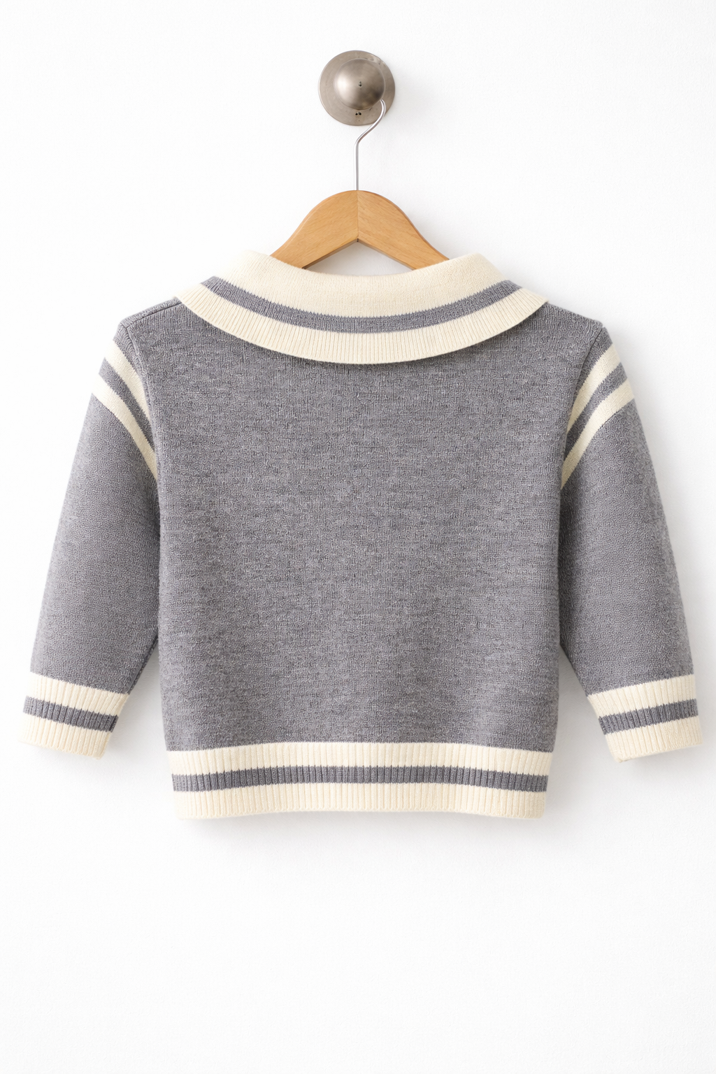 A. Set PREMIUM 2 Piese GRI cu Ursuleț – Băieți