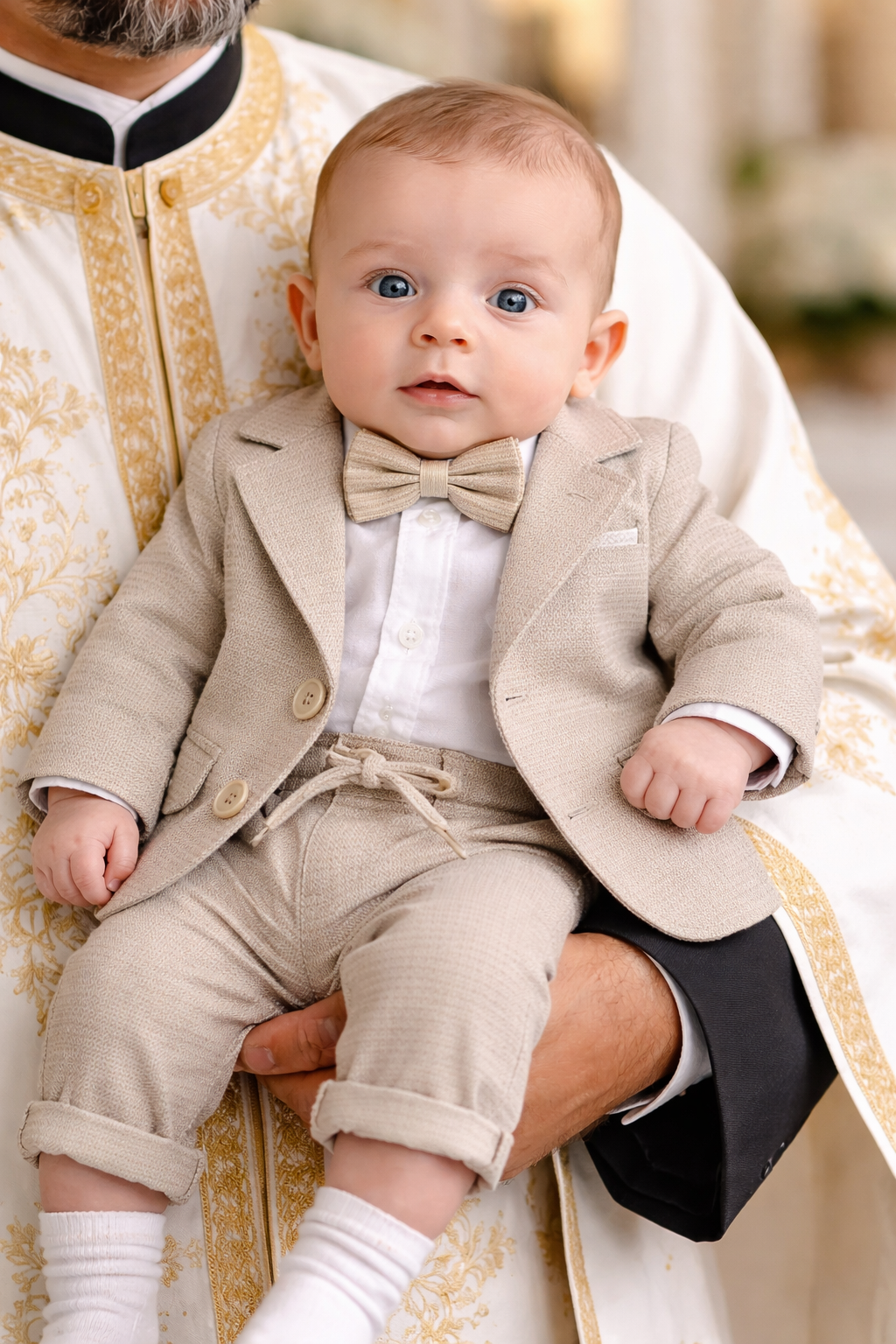 A. Costum Noblesse Sandy Stripes – Set 5 Piese Băieți Evenimente